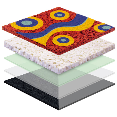 通州无缝预制型塑胶跑道EPDM面层