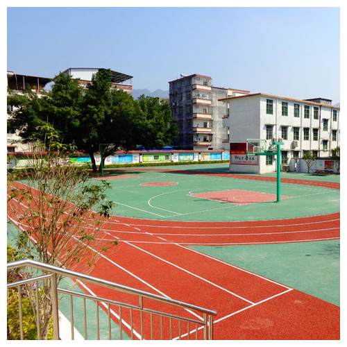 通州雷公坑小学复合型塑胶跑道
