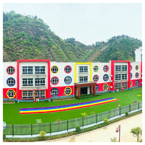 通州高坝店镇中心幼儿园人造草坪跑道